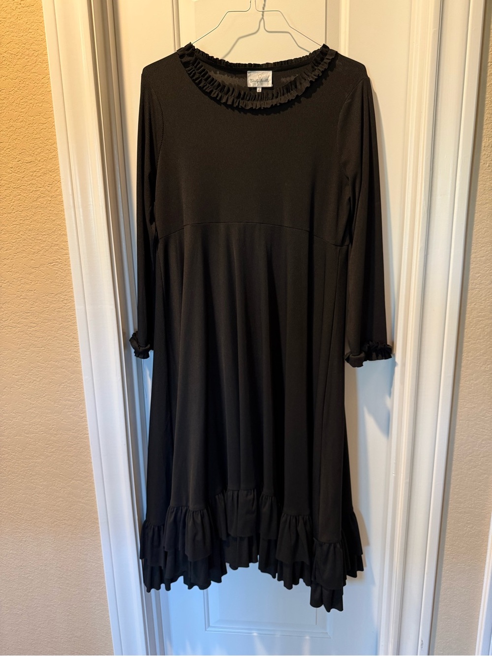 Dainty Jewells Stroke of Midnight Dress, L, Black
